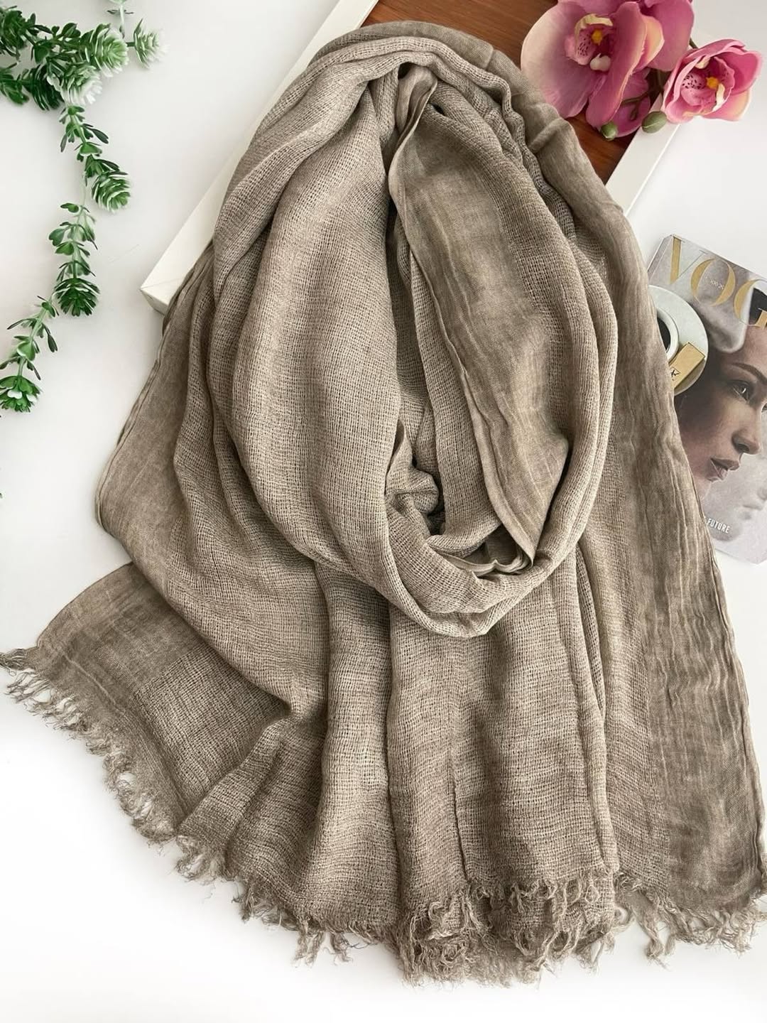 شال حصیری بسیار لطیف سایز۲۰۰۷۵